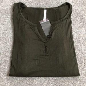Olive Green Long Sleeve T-shirt